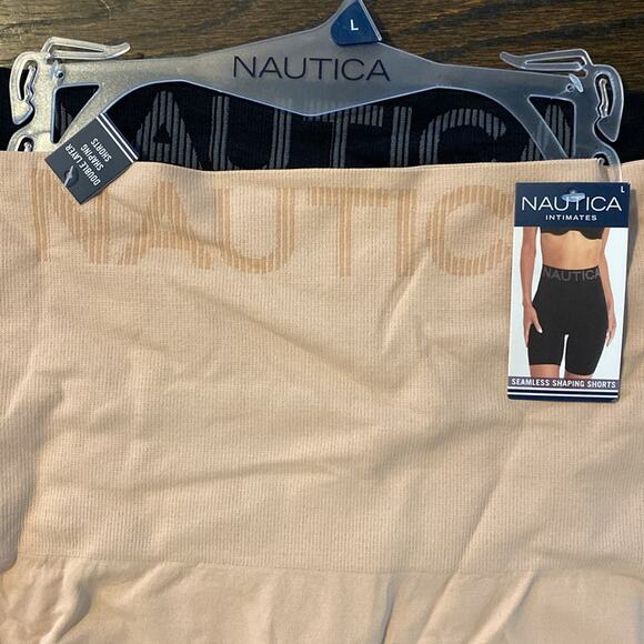 New with tags Nautica seamless‎ tag free shaping mid thigh slip shorts 2 pack - Picture 7 of 10